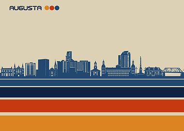 augusta skyline retro 3