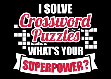 I solve crossword puzzles