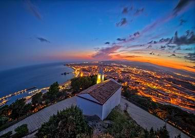 Night Illuminated Town