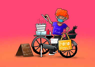 Street Food Illustration