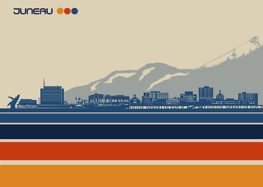 juneau skyline retro 3