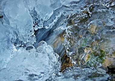 snow blue stone brown