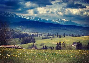 View of Tatra Mountains