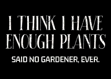 I Think I Have Enough Plan