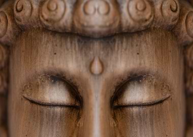 Meditating buddha figure
