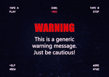 VHS warning generic messag