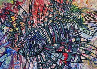 Abstract Lionfish
