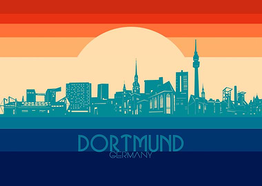 dortmund skyline retro 4