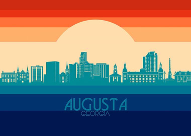 augusta skyline retro 4