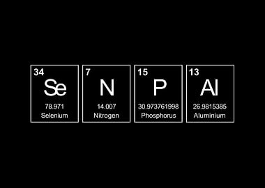 Senpai Periodic Table
