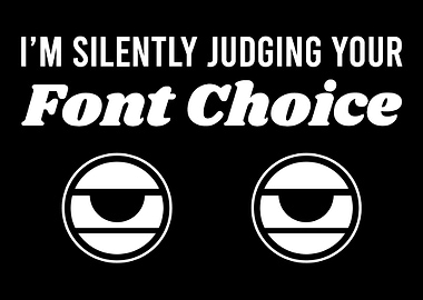 Judging Font Judgemental a