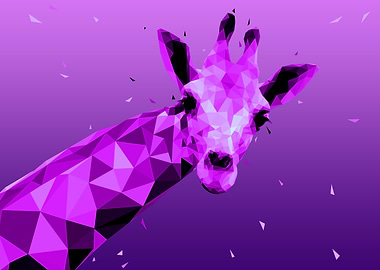 giraffe low poly