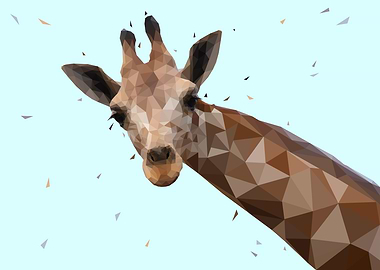 giraffe low poly