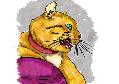 Cute Cat Illustration