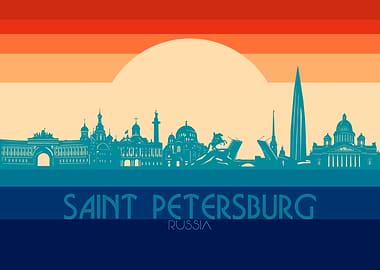 st petersburg skyline