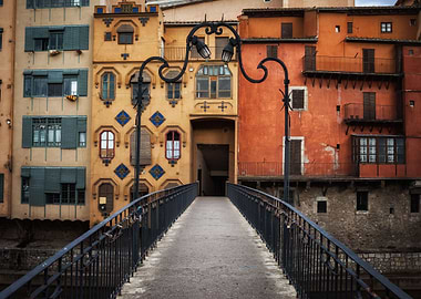 Old Town Houses In Girona