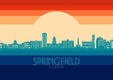 springfield skyline retro