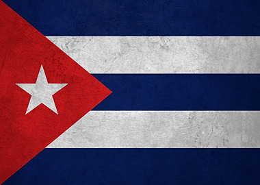 Flag of Cuba on Wall