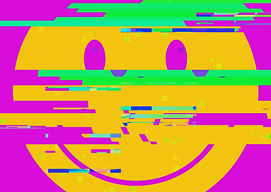 False colors smiley glitch
