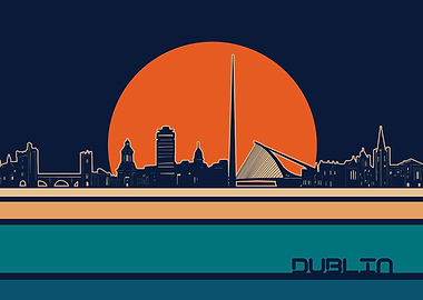 dublin skyline retro 5