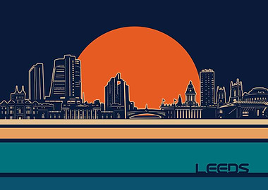 leeds skyline retro 5