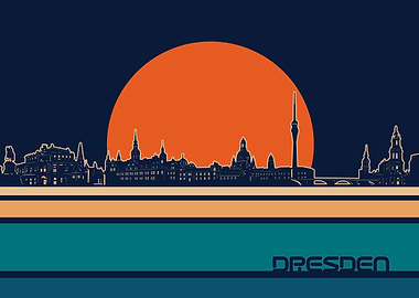 dresden sykline retro 5
