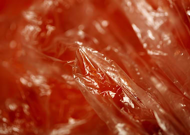 Plastic bag abstract macro