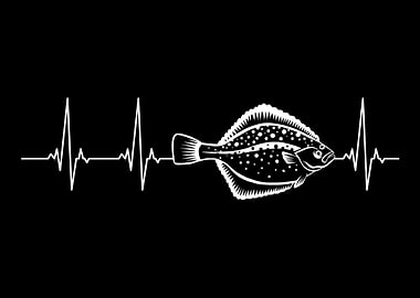 Flounder Fishing Heartbeat