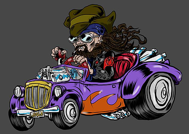 Uncle Al on a Hotrod