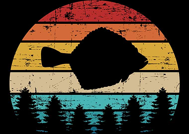 Flounder Vintage retro