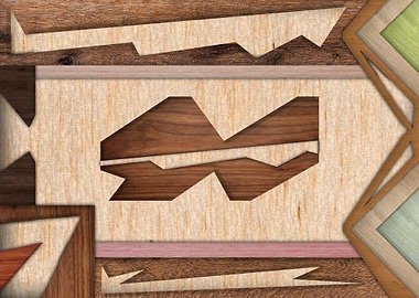 Abstact wood angular style