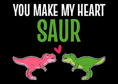 Heart Saur Dinosaur Fan Gi