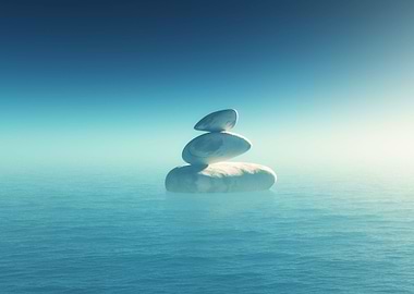 Aesthetical balanced rocks