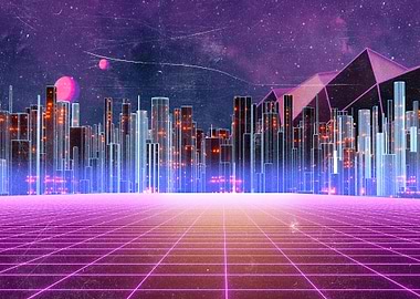 Grainy Synthwave retrocity