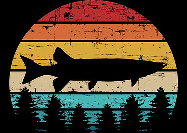 Fishing Muskie vintage ret