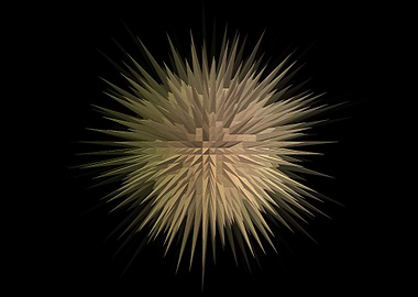 Geometric Starburst Art