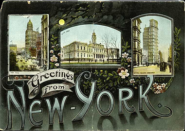 Old New York City Postcard