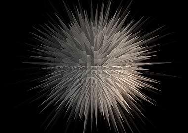 Geometric Starburst Art