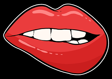 Biting Lips Artist or Pain