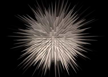 Geometric Starburst Art