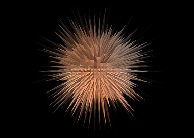 Geometric Starburst Art