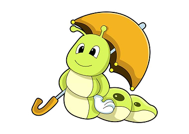 Caterpillar Umbrella