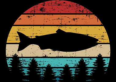 Salmon Vintage retro