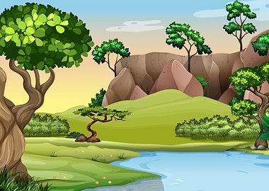 Japanese bonsai garden