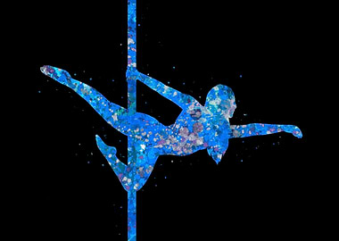 Pole dance woman