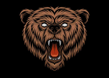 Angry Bear head