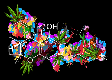 Psychedelic THC Molecule