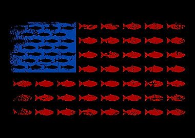 Fishing USA flag
