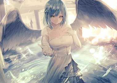 Anime Girl With Wings