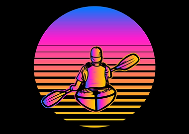 Kayak Vaporwave Kayak Padd